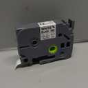 6 Pack Label Maker Tape White Black Ink 12mm 1/2" TZ2-231 Laminated Tape