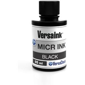 VersaInk-Nano Black MICR Ink -85ml  Magnetic Ink for Check Printers and All-in-One Inkjets - Standard MICR Signal, V0101S-7304
