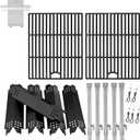 Replacement Parts Kit for Nexgrill 5-Burner 720-0888 720-0888N 720-0888A, 4-Burner 720-0830H 720-0830, Cooking Grate, Grill Heat Shield and Burner Kit for Nexgrill Replacement Parts