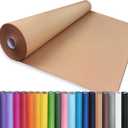 PerkHomy 24" x 2,400" (200') Brown Kraft Paper Roll for Craft Bulletin Board Paper Art Table Covering Crafting Gift Wrapping Bouquet Packing Parcel 70GSM 50LB (Brown, 24" x 200')