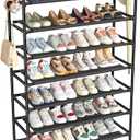 Simple Trending Tall Shoe Rack Storage Holds 40 Pairs, 10 Tier Shoe Organizer Shelf Large Capacity for Entryway Closet, Black