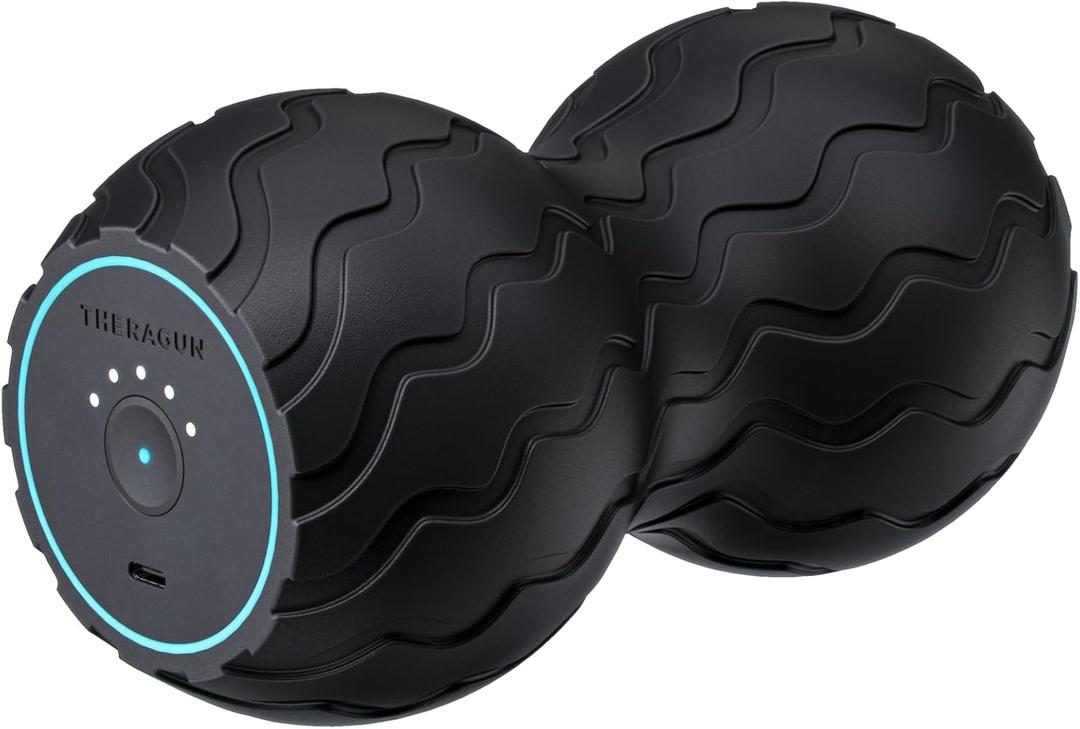 Therabody WaveDuo - Ergonomically Contoured Foam Roller. Bluetooth Enabled Muscle Roller for Your Back, Neck & Spine with 5 Customizable Vibration Frequencies in Therabody App