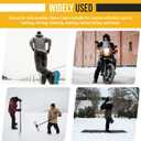 WESTWOOD FOX Gardening Working Gloves Leather Safety Thorn Proof Gloves for Mens & Women Flexible Heavy Duty Mechanic Gloves (Medium, Yellow Golden)