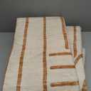 DCX Beige Machine Washable 6x9 Area Rug, Midcentury Modern Non Slip Stain Resistant Rug 6x9 for Living Room, Playroom, Dining Room, Soft 0.25" Low Pile Large Carpet (Orange)