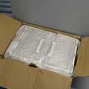 Kmiectse Clear Storage Bins with Lids - 4 Tier Plastic Bins with Wheels, Stackable Storage Bin, Closet Organizers Box for Bedroom, Living Room, 23 QT Folding Box with Magnetic door (White)