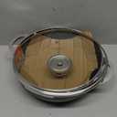 IMUSA 3.2qt Charcoal Aluminum Nonstick Caldero with Glass Lid, Black