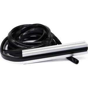 BLCCLOY 6 Meter 1010 2020 Aluminum Extrusion T Slot Cover Seal Dust Strip Bracket Insert Channel Filler for 6mm 80 20 10 Series 2040 1" V Slot Extruded Aluminum Rail Profile Accessories Hardware Black