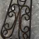 RELY+ Black Wall Cross 14X10 Inch Living Room Décor Outdoor Crucifix Wall Décor Metal Wall Art Decorative Hanging Iron Wrought Wall Décor Crosses for Rustic Indoor Home Valentine's Day Decorations