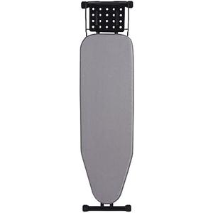 Jakeefud Deluxe Ironing Board with Heat Resistant Cover and Thicken Felt Pad, Heavy Sturdy Legs,Full Size Hanger Iron Board,Foldable (L-Grey)