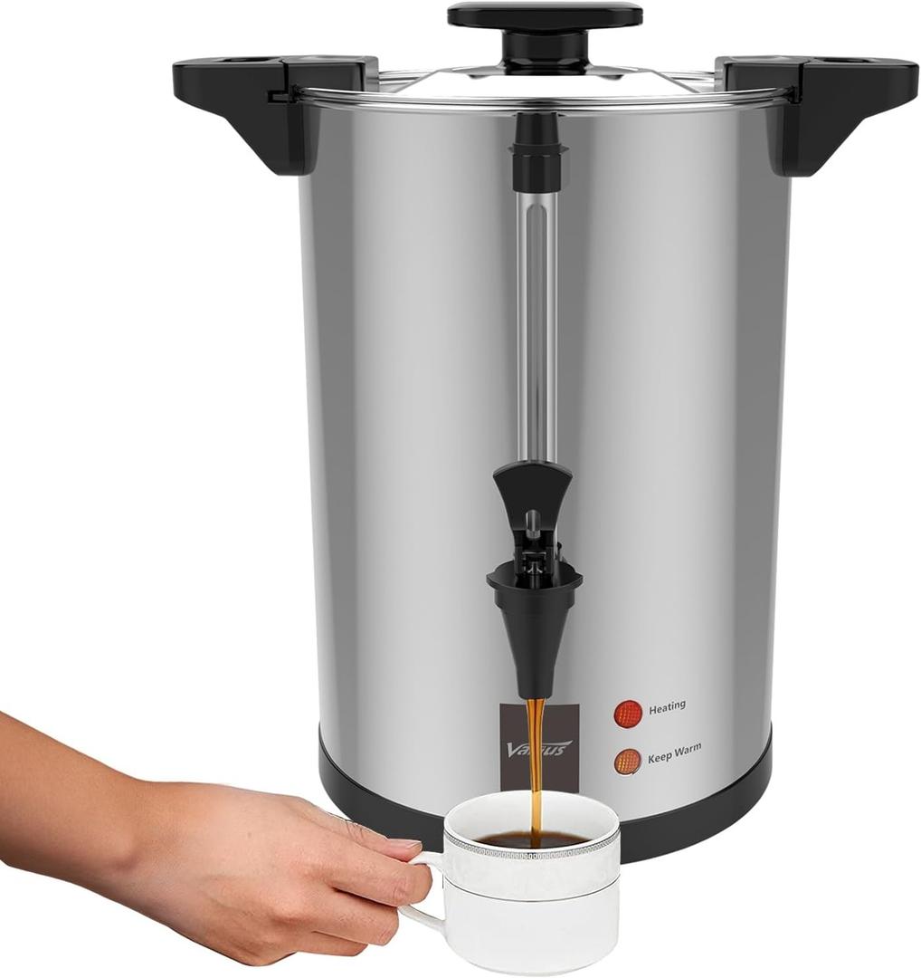 Valgus 135 Cup Commercial Coffee Urn, 20L Stainless Steel Electric