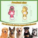 2-Pack Squeaky Dog Toys & Tough Tug of War Set - No Stuffing Chew-Resistant Plush Toys to Keep Them Busy, Best Birthday Gift for Small/Medium/Large Breeds (Ducks & Gorilla)