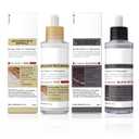 Rice Exfoliating Ampoule Set, 2025 Upgrade Black + White Rice Exfoliant, Peel & Shot Glow Rice Ampoule Duo for Glowing Skin | Gentle Peel + Pore Minimizing & Deep Hydration for All Skin Types - 2 PCS