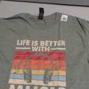 Life is Better with Music Lover Teen Girls Boys Musician T-Shirt, M