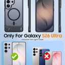 GooseBox for Samsung Galaxy S26 Ultra Case with Magnetic & Kickstand & Edge Raised Shockproof for Galaxy S26 Ultra(Black)
