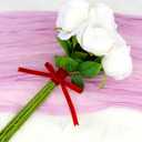 Abbaoww 50 Yards Vintage Red Velvet Ribbon 3/8 Inch Wide for Gift Wrapping Christmas Wedding Home Decoration DIY Projects (Red)