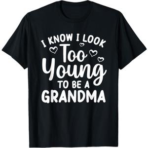 Funny Grandma To Be Art For Grandmother Grammy Women Grandma T-Shirt S