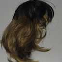 Mullet Wig for Black Women - Brown Ombre Pixie Cut Wig With Bangs - Heat Resistant