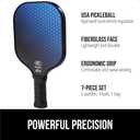 Gorilla Gear USAPA Approved Pickleball Starter Set, Fiberglass Paddles with Bag and Balls, Indoor Outdoor Court Use, Comfortable Racket Grip, Oversized Sweet Spot Pickle Ball Paddle for Men, Women (Blue)
