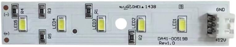 DA41-00519B Assembly Lamp Compatibility DA41-00519A for Compatible with Samsung RF18HFENBWW Fridge RZ80FHPN1 RF62HERS1 RT46H5500WW Freezer LED Lamp Parts