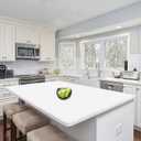 Silicone Mats for Kitchen Counter, 48"x32"(120cmx80cm) Large Heat Resistant Mat Kitchen Island Waterproof Countertop Protector Mat Nons-slip Extra Large Counter Mat, Semitransparent (Translucent)