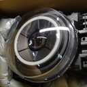 Toyota FJ Cruiser Projector Headlights - Front - ANZO - w/Halo - Clear Lens - Chrome Housing - CCFL - Chrome - `07-`13