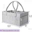 Mr. Pen- Baby Diaper Caddy Organizer, Gray, Medium, Nursery Storage Bin and Car Organizer for Diapers and Baby Wipes