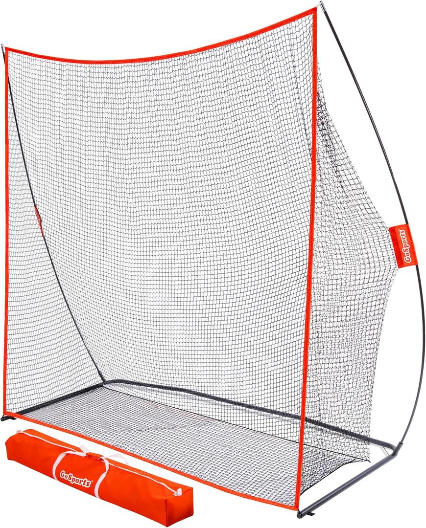 GoSports Golf Practice Hitting Net - Choose Between Huge 10 x 7 ft or 7 x 7 ft Nets - Personal Driving Range for Indoor or Outdoor Use - Designed by Golfers for Golfers