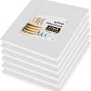 Kootek 14 Inch Square Cake Drums, 1/2 Inch Thick Sturdy Boards with Fully Wrapped Edges, Heavy Duty Corrugated Cardboard Base for Decorating Baking Supplies, Base para Pastel, 6 Pack