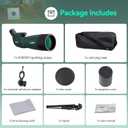 SVBONY SV28 Spotting Scopes with Tripod, Angled 25-75x70mm Spotter Scope with Phone Adapter, Waterproof Fogproof Spotting Scope for Bird Watching, Target Shooting, Wildlife Viewing