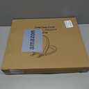 17 inch Round Toilet Seat Slow Close, White Color Polypropylene Toilet Seat Cover with Never Loosen Durable Lid, Quiet and Easy to Install & Clean