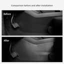 LUCKEASY 5pc Front & Rear Center Console Anti-Kick Pad for Tesla Model Y Juniper 2026 2025 New Durable TPE Black Scratch-Proof Removable for Model Y Accessories