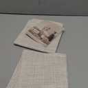 OTOSTAR Linen Super Small Size Throw Pillow Covers Set of 2 Decorative Square Pillowcases Cushion Covers 14x14 Inch for Home Decor Sofa Bedroom Car 35 x 35 CM Beige