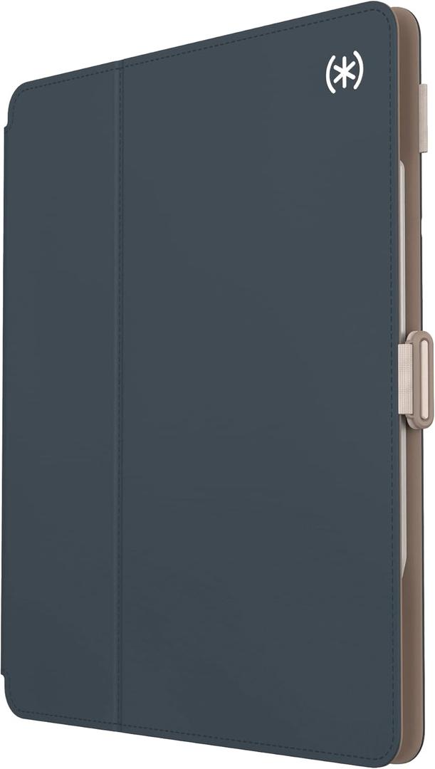 Speck Case for iPad Pro 6th Generation 12.9 Inch - Drop & Camera Protection, Slim Multi Range Stand, Apple Pencil Holder , Almond Milk/Mocha/Charcoal