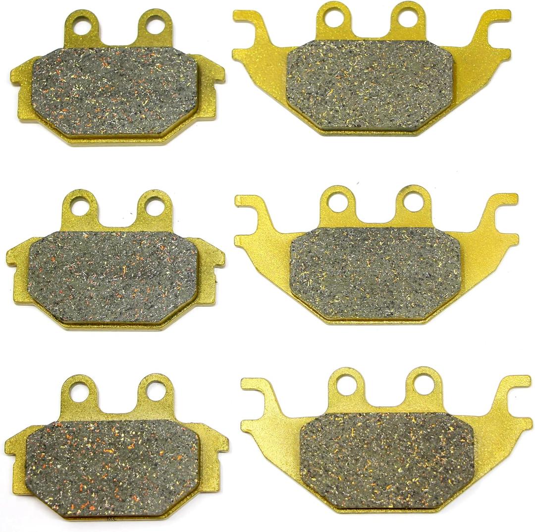 Front Rear Brake Pads for KAWASAKI KVF 300 Brute Force - KYMCO UXV 450i 500 500i 700i MXU250 270 300 500 Carb - SYM Quadlander 300 300S 600 600LE FA377 Brakes MC0367
