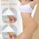 4 x Yeblues Women 3 Pack Seamless Slip Shorts for Under Dress Smooth Boyshorts for Yoga/Bike/Workout Shapewear Shorts (1 Pc-beige)