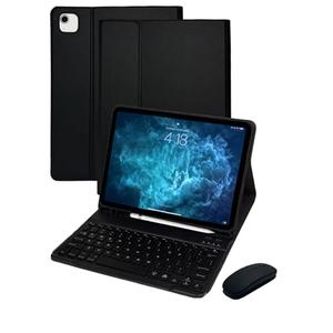 LICIUER for iPad Air 11 inch 5th and 4th Generation Case with Keyboard and Mouse, 7 Color-Changing Keys Board Folio Cover with Pencil Holder Teclado for Air M3 Gen 5 2025 and M2 Gen 4 2022 (Black)