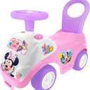 Kiddieland Disney Minnie Mouse Lights & Sounds Ride-On Push Car, Foot-to-Floor Toddler Toy with Interactive Dashboard, Ages 1236 Months, 55 lb Limit, Large