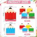 3 x 96Pcs Back to School Pencil Paper Plates and Napkins 4 Colors Pencil Shaped Tableware Set for First Day of School Graduation Kindergarten Party Supplies, Serves 48
