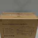 Electric Fireplace Logs Inserts Heater with Infrared Remote Controller 5 Flame Brightness 24 H Timer Overheating Protection for Home and Office Decor Black