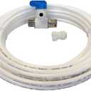 John Guest Water Supply Kit with White LLDPE Tubing, Push to Connect Plastic Plumbing Fitting, WSK-W
