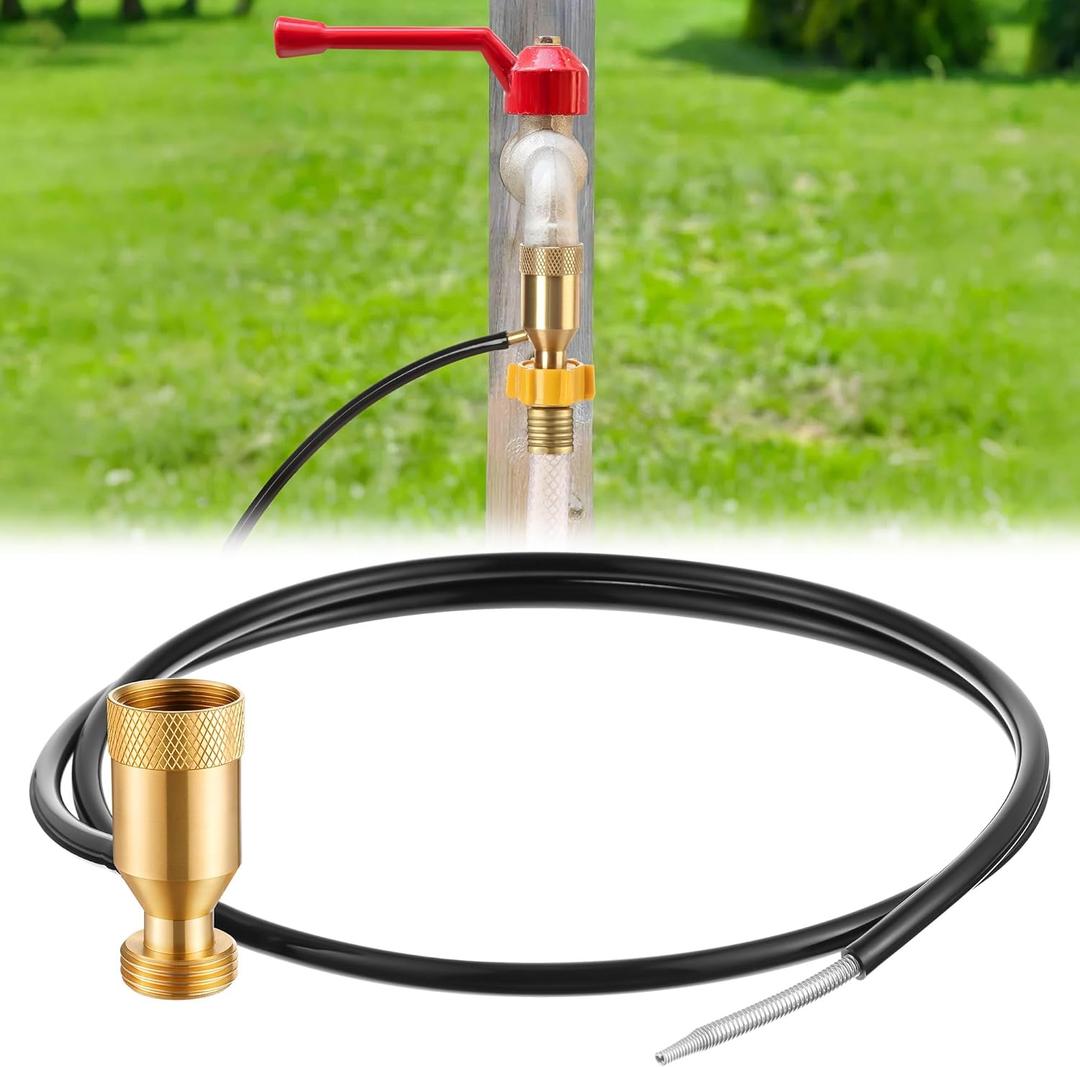 Siphon Mixer 3/4 Hose Fertilizer Injector, Automatic Irrigation Mixer for Garden, Farm, Greenhouse & Aquarium, Water Hose Fertilizer Dispenser with Silicone Tube, Efficient Liquid Mixing System