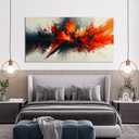 Canvas Wall Art Decor Abstract Black and White Wall Art Decorations Art Work for Wall Decor Wall Art Pictures for Living Room Modern Red Wall Art Prints Artwork for Walls Home Office Decor 20" X 40"