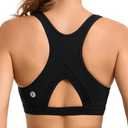 RUNNING GIRL Sports Bras for Women High Support Moulded Cup High Impact Sports Bras Racerback Workout Running Yoga Bra, Medium