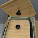 PERFNIQUE Kitchen Canisters, Airtight Canister Sets of 4 for Kitchen Counter, Sage Green Kitchen Accessories, Coffee Tea Sugar Flour Spice Tin Jars Food Storage (Sage Green)