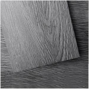 Art3d Peel and Stick Floor Tile Vinyl Wood Plank 36-Pack 54 Sq.Ft, Deep Gray, Rigid Surface Hard Core Easy DIY Self-Adhesive Flooring, 36 X 6 X 0.1 Inches