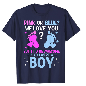 Boy or Girl? - Gender Reveal Party Men's T-Shirt Purrple M
