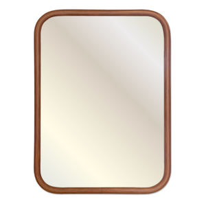 18x24 Mirror Rounded Rectangle Brown