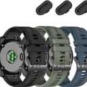 26mm Watch Band for Tactix 8 7/Fenix 8 Pro AMOLED 51mm/7X Pro/7X/6X Pro/6X/5X Plus/5X/3 HR/3,Quickfit Silicone Strap Compatible with Enduro 3 2/Quatix 8/epix Pro 51mm/Descent Mk3i-51mm/Mk2i