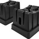 HOXWELL 11" Adjustable Car Lift Wheel Cradle for Vehicle Maintenance, Storage, Display, All-Around Wheel Cradles with Anti-Slip Texture for Garage, Car Show, Solid Support, Stackable Storage, 2 Pack