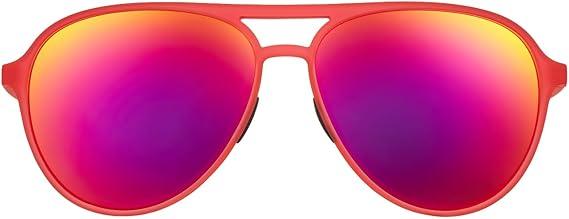goodr Polarized Aviator Sunglasses, Large Sized (Mach G), UV400 Protection, No Slip, No Bounce, Red